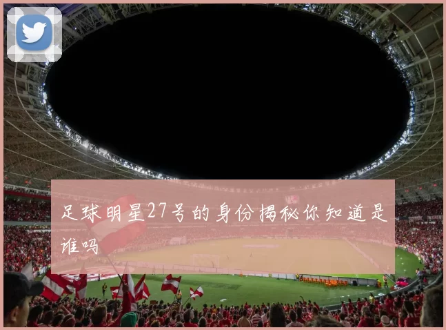 足球明星27号的身份揭秘你知道是谁吗