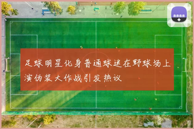 足球明星化身普通球迷在野球场上演伪装大作战引发热议